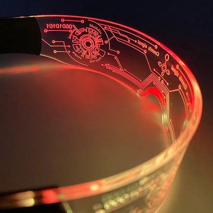 Rainbow LED Festival Glasses – Futuristic Light Up DJ Sunglasses for Raves, Concerts & Night Parties