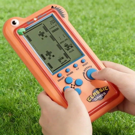 Classic Handheld Puzzle Game Console – Retro Brick Game with 49 Games