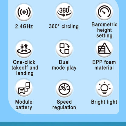 LED Remote Control Fighter Plane – 2.4G RC Foam Glider with Stunt Flight