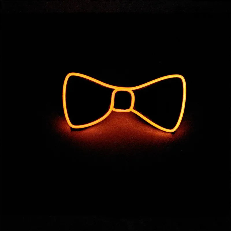 LED Light Up Bow Tie – Neon Glowing Party Bow Tie for Festivals, Raves & Nightclub Events