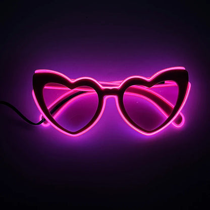 LED Rave Cosplay Glasses – Neon Light Up Festival Goggles for Music Festivals, DJ Parties & Clubs