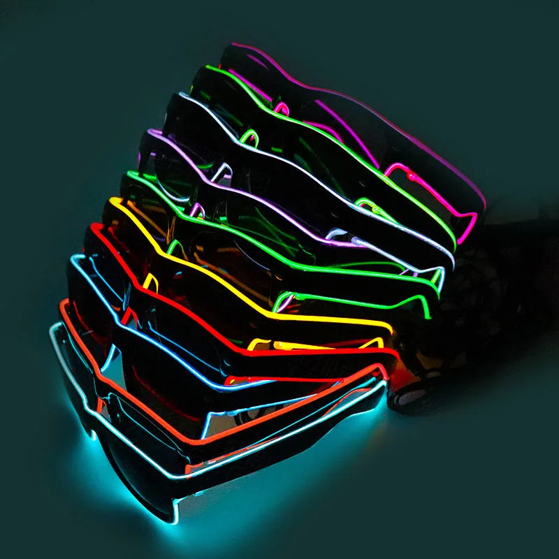 LED Rave Glasses – Light Up Party Sunglasses for Music Festivals, Rave Events & Summer Parties