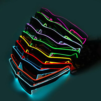LED Rave Glasses – Light Up Party Sunglasses for Music Festivals, Rave Events & Summer Parties