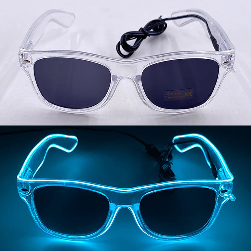 LED Heart Festival Glasses – Light Up Love Heart Sunglasses for Festivals, Parties & Bachelorette Events