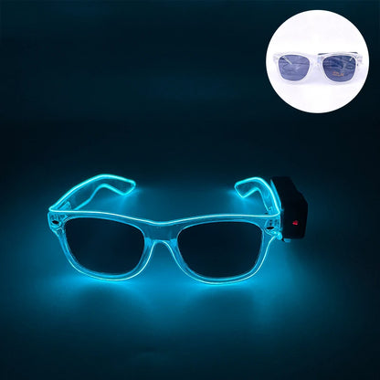 Neon LED Festival Glasses – Light Up Rave Sunglasses for Music Festivals, Clubs & Party Events