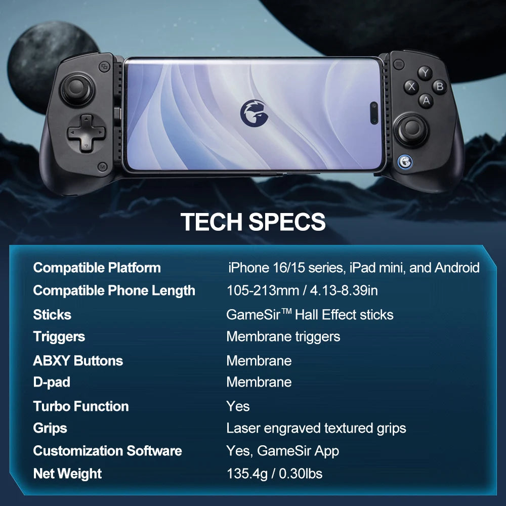 Mobile Gaming Controller – Type-C Gamepad for Android & iOS Smartphones