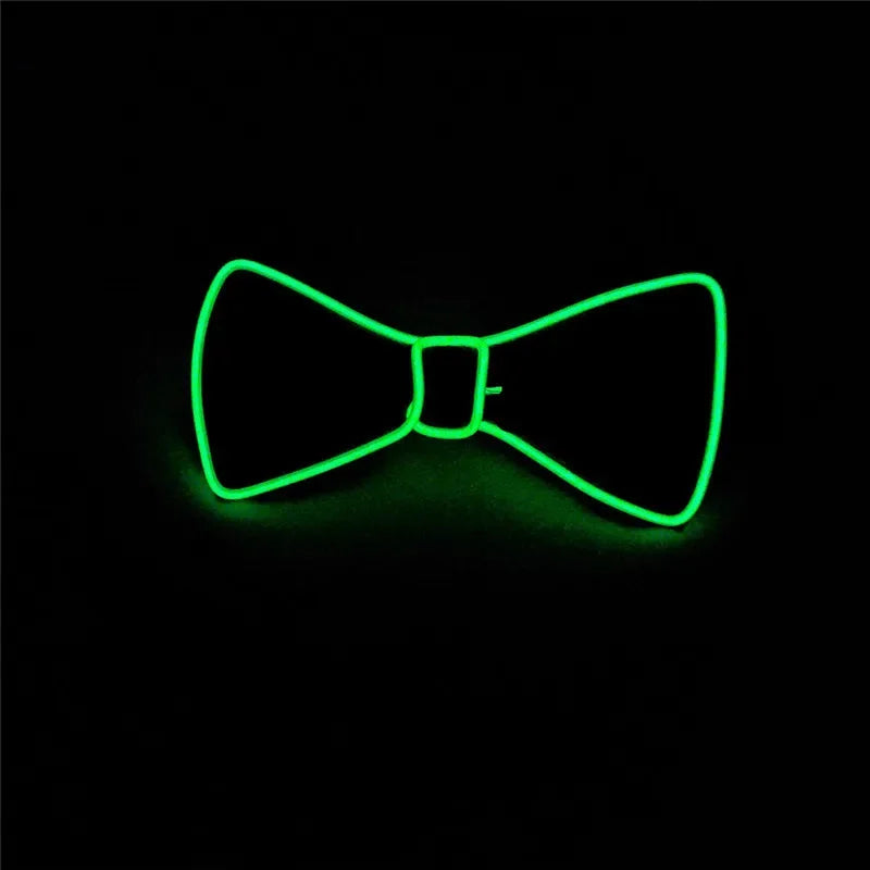 LED Light Up Bow Tie – Neon Glowing Party Bow Tie for Festivals, Raves & Nightclub Events