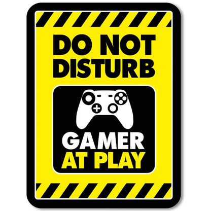 Gaming Room Metal Wall Sign – Retro Gamer Decor for Bedroom or Game Room