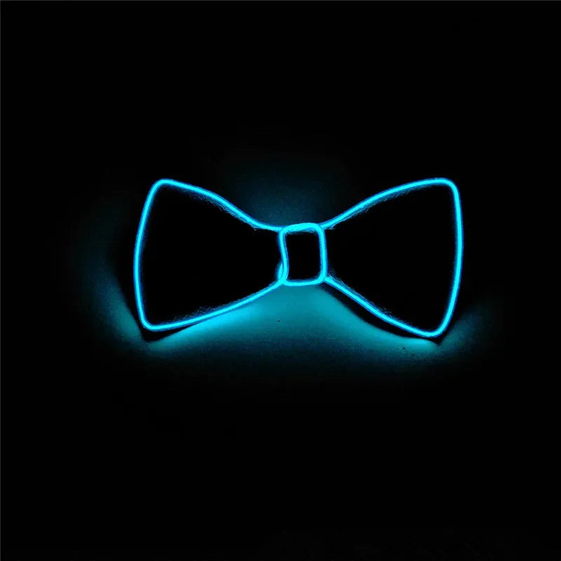 LED Light Up Bow Tie – Neon Glowing Party Bow Tie for Festivals, Raves & Nightclub Events
