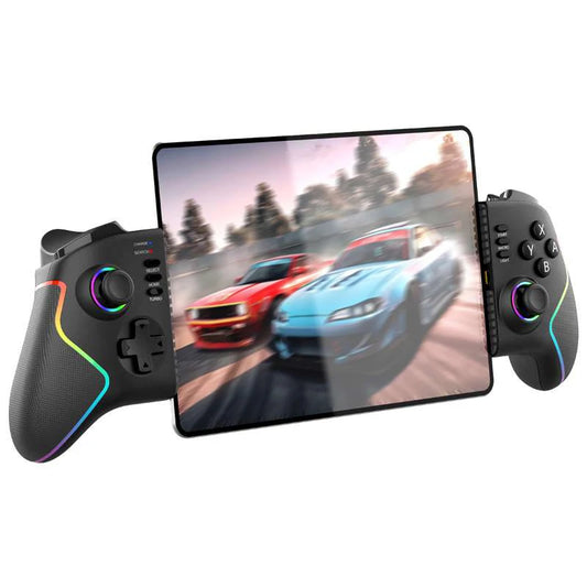Wireless RGB Mobile Gaming Controller – Stretchable Bluetooth Gamepad for iOS, Android, PC & Switch