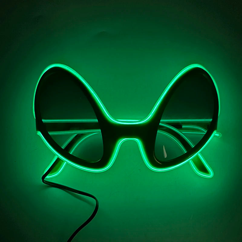 Alien LED Party Glasses – Light Up ET Sunglasses for Rave Festivals, Parties & Cosplay Events