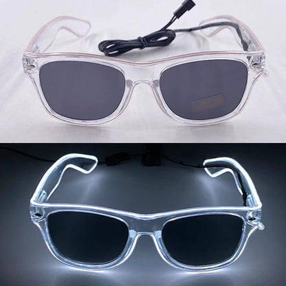 LED Heart Festival Glasses – Light Up Love Heart Sunglasses for Festivals, Parties & Bachelorette Events