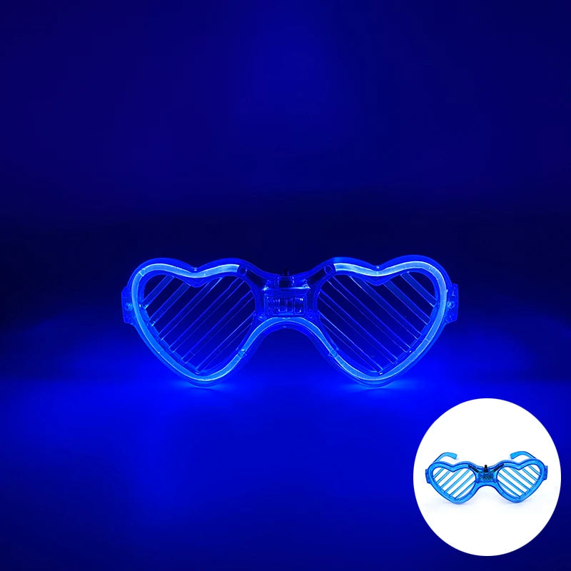 Neon LED Festival Glasses – Light Up Rave Sunglasses for Music Festivals, Clubs & Party Events