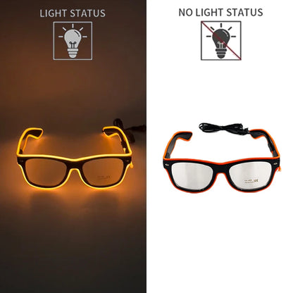 Neon LED Festival Glasses – Light Up Party Sunglasses for Music Festivals, Clubs & Night Events