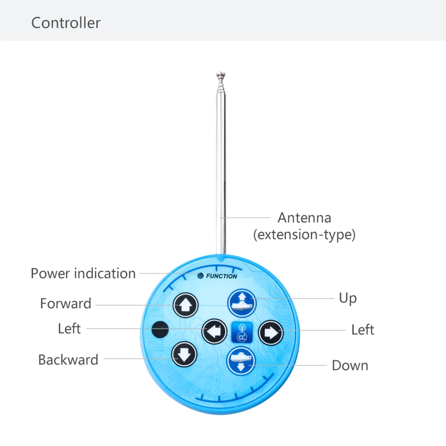 Mini RC Submarine – Remote Control Diving Boat with 360° Movement