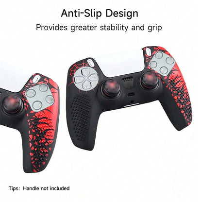 PS5 Controller Silicone Cover – Anti-Slip Protective Case with Thumb Grip Caps
