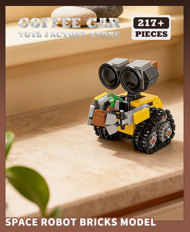 Mini Sci-Fi Robot Building Blocks – 217pcs Space Droid Construction Toy for Collectors