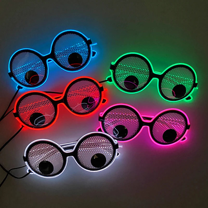 Alien LED Party Glasses – Light Up ET Sunglasses for Rave Festivals, Parties & Cosplay Events