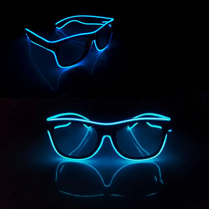 Neon LED Festival Glasses – Light Up Party Sunglasses for Music Festivals, Clubs & Night Events