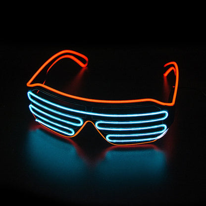 Neon LED Glow Glasses – Flashing Light Up Festival Sunglasses for Raves, Parties & Night Events