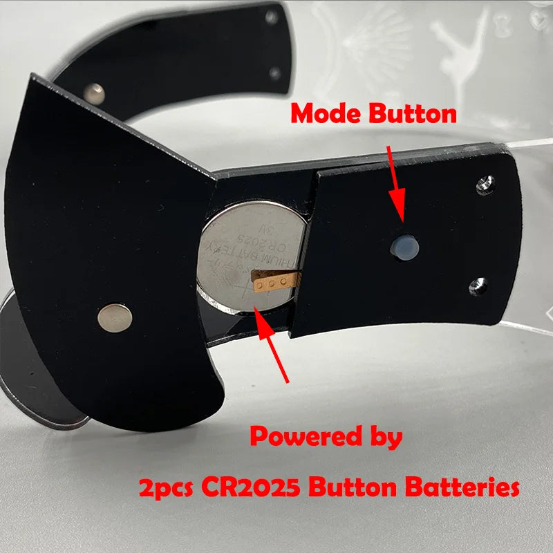 Rainbow LED Festival Glasses – Futuristic Light Up DJ Sunglasses for Raves, Concerts & Night Parties