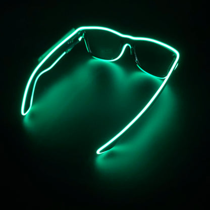 Neon LED Festival Glasses – Light Up Rave Sunglasses for Music Festivals, Clubs & Party Events
