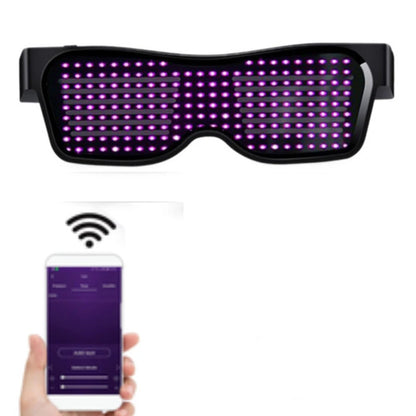LED Smart Glasses – Bluetooth App Control LED Display Glasses for Music Festivals, Raves & Summer Parties