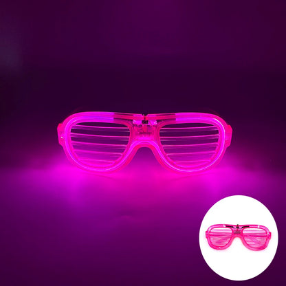 Neon LED Festival Glasses – Light Up Rave Sunglasses for Music Festivals, Clubs & Party Events