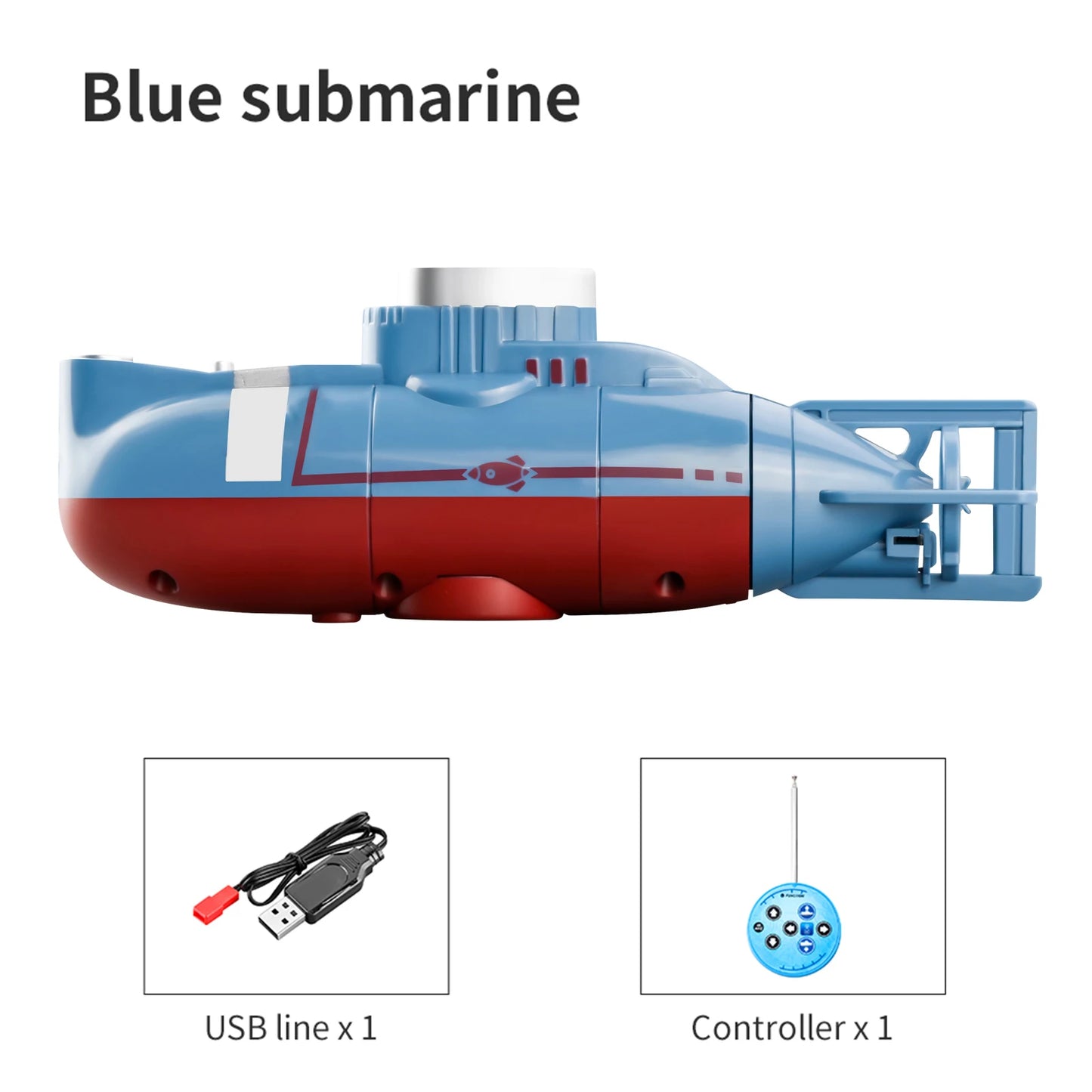 Mini RC Submarine – Remote Control Diving Boat with 360° Movement