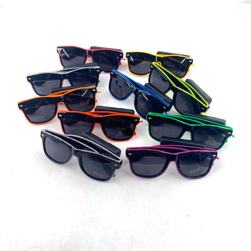 Neon LED Festival Glasses – Light Up Rave Sunglasses for Music Festivals, Clubs & Party Events