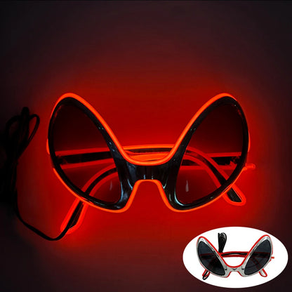 Alien LED Party Glasses – Light Up ET Sunglasses for Rave Festivals, Parties & Cosplay Events