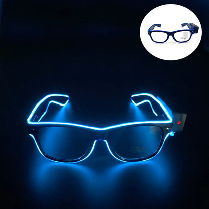 Neon LED Festival Glasses – Light Up Rave Sunglasses for Music Festivals, Clubs & Party Events