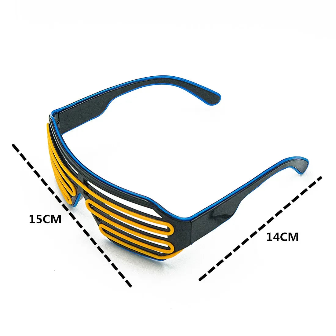 Neon LED Glow Glasses – Flashing Light Up Festival Sunglasses for Raves, Parties & Night Events