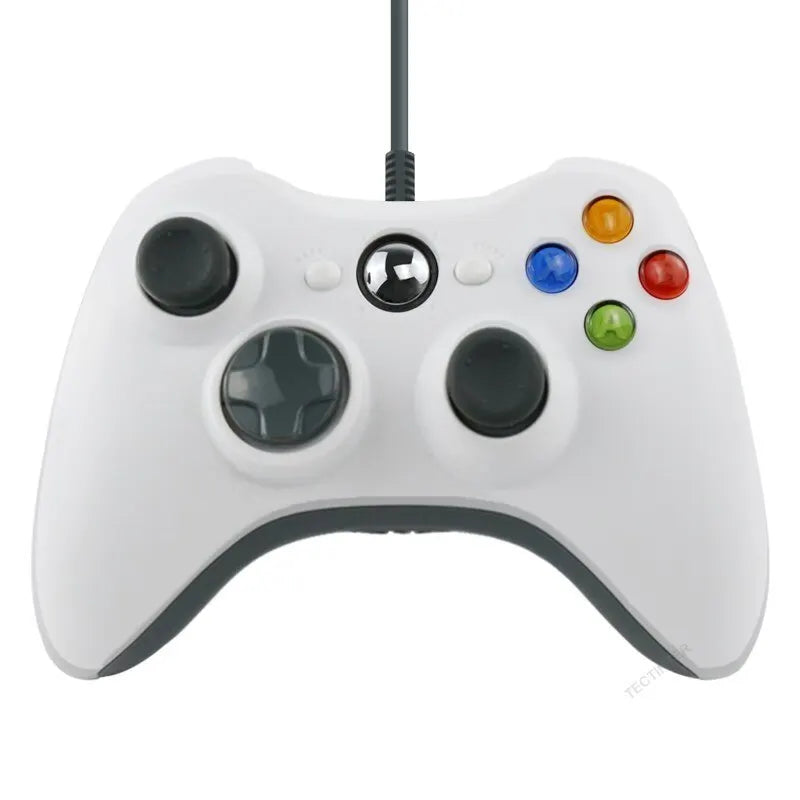 USB Wired Gaming Controller for Xbox 360 and PC – Gamepad with Vibration