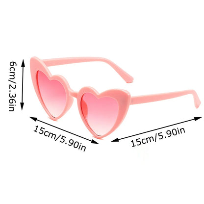 LED Heart Festival Glasses – Light Up Love Heart Sunglasses for Festivals, Parties & Bachelorette Events