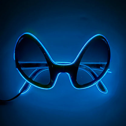 Alien LED Party Glasses – Light Up ET Sunglasses for Rave Festivals, Parties & Cosplay Events