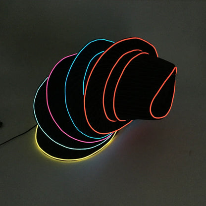 LED Fedora Festival Hat – Light Up Neon Party Hat for Raves, Concerts & Nightclub Events