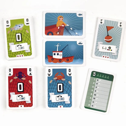 Fishing Strategy Board Game – Fun Family Party Card Game for 3–5 Players