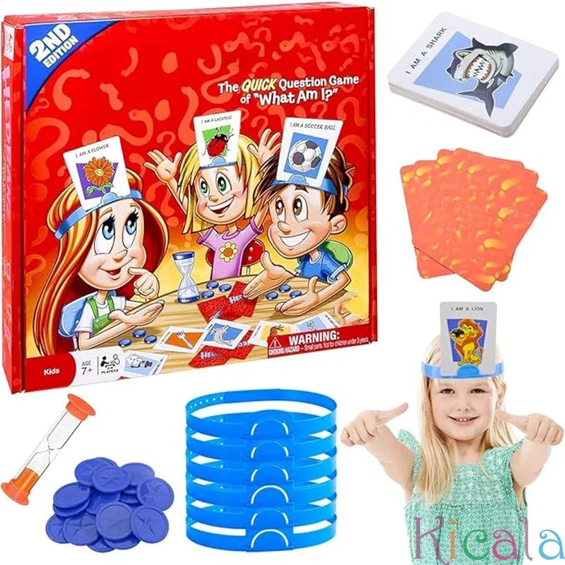 Who Am I Guessing Game – Interactive Family Party Board Game for Kids
