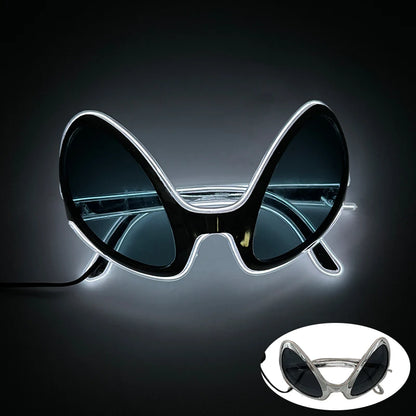 Alien LED Party Glasses – Light Up ET Sunglasses for Rave Festivals, Parties & Cosplay Events
