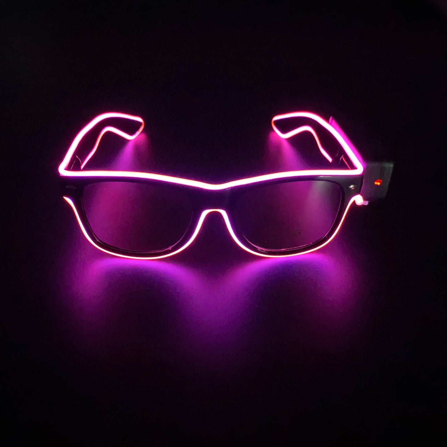 Neon LED Festival Glasses – Light Up Rave Sunglasses for Music Festivals, Clubs & Party Events