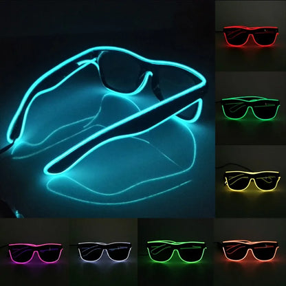 LED Rave Glasses – Light Up Party Sunglasses for Music Festivals, Rave Events & Summer Parties