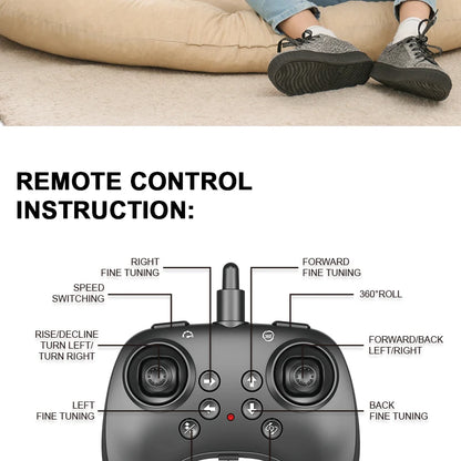 LED Remote Control Fighter Plane – 2.4G RC Foam Glider with Stunt Flight