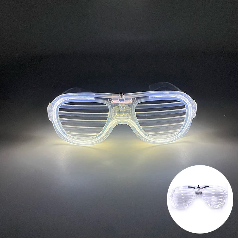 Neon LED Festival Glasses – Light Up Rave Sunglasses for Music Festivals, Clubs & Party Events