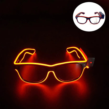 Neon LED Festival Glasses – Light Up Rave Sunglasses for Music Festivals, Clubs & Party Events
